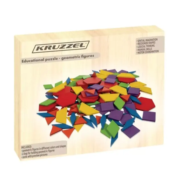 Kruzzel Geometrische Puzzel: Educatief Speelplezier voor Kinderen