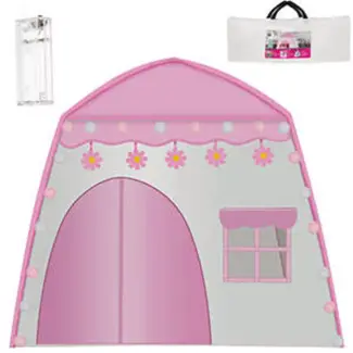 Kruzzel Roze Speeltent XL 'HOUSE' met Sfeerverlichting voor Kinderen Kruzzel Roze Speeltent XL 'HOUSE' met Sfeerverlichting voor Kinderen