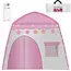 Kruzzel Roze Speeltent XL 'HOUSE' met Sfeerverlichting voor Kinderen
