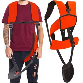 Malatec Bosmaaier Harnas - Verstelbare en Comfortabele Draagriemen - Zwart/Oranje