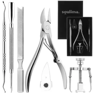 Soulima Ingegroeide Nagel Set - 6-Delige Pedicure Kit - Chirurgisch Staal