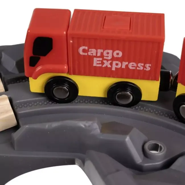 Kruzzel Houten Treinset: Bouwen en Spelen voor Kinderen!