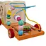 Kruzzel Houten Speelgoedauto Sorteerder 7-in-1 - Educatief Plezier voor Kindere