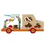 Kruzzel Houten Speelgoedauto Sorteerder 7-in-1 - Educatief Plezier voor Kindere