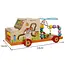 Kruzzel Houten Speelgoedauto Sorteerder 7-in-1 - Educatief Plezier voor Kindere