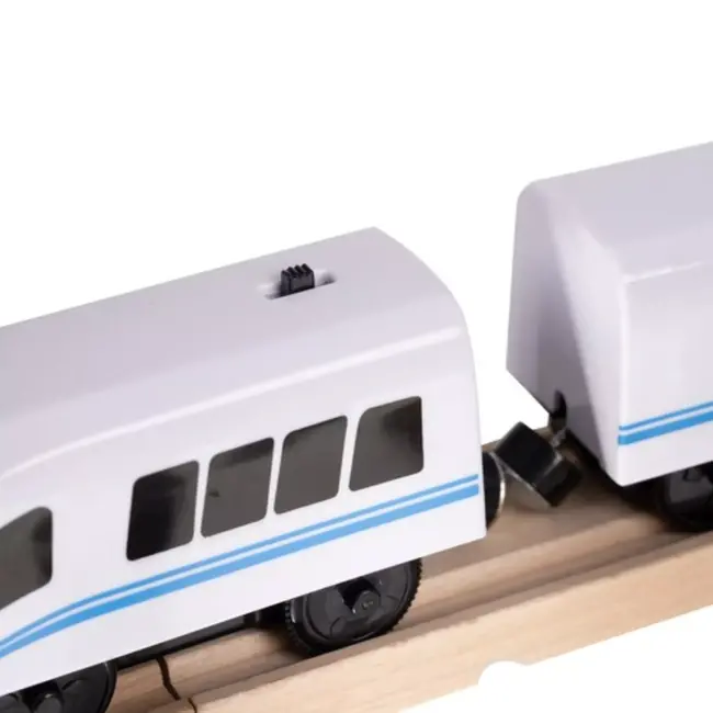 Kruzzel Houten Treinset - Stimuleer Creativiteit en Motoriek