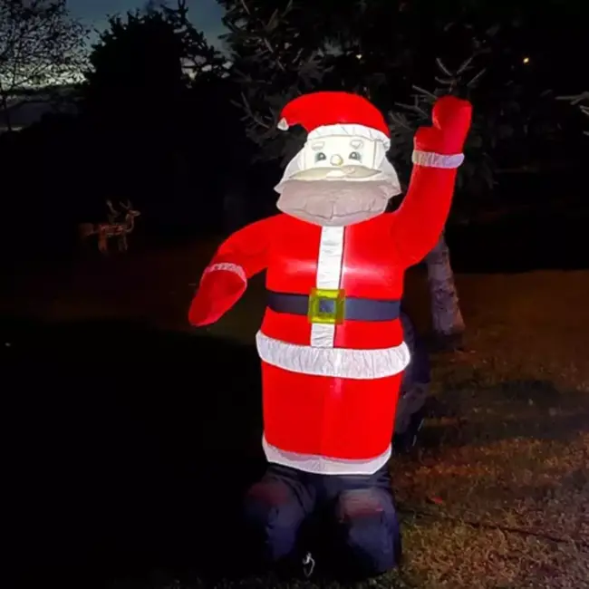 Ruhhy Opblaasbare Kerstman met LED – Perfect voor Tuin en Huis