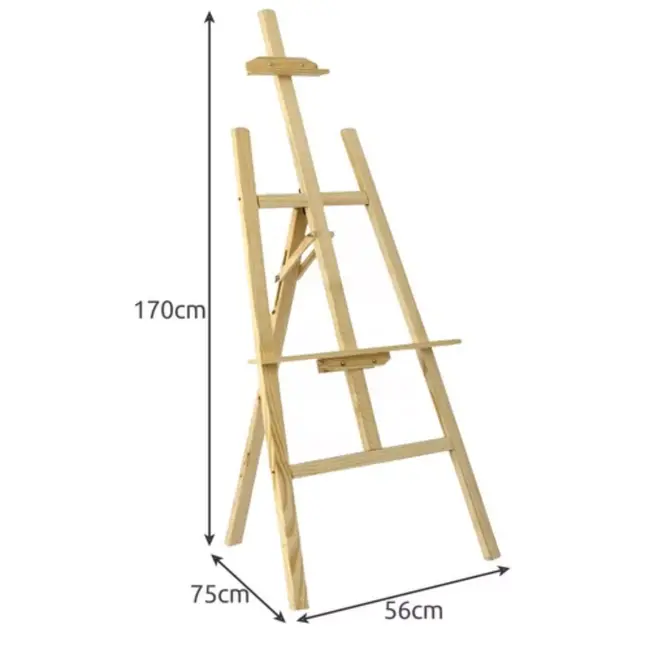 Maaleo Houten Schildersezel 170cm - Perfect voor Kunstenaars