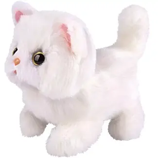 Ruhhy Interactieve Witte Kat - Een Perfecte Knuffelvriend