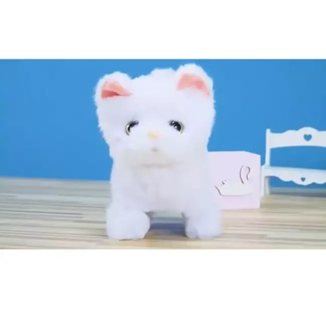 Ruhhy Interactieve Witte Kat - Een Perfecte Knuffelvriend