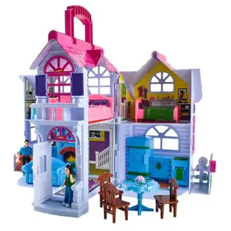 Kruzzel Opvouwbare Poppenhuis: Compact en Vol Speelplezier
