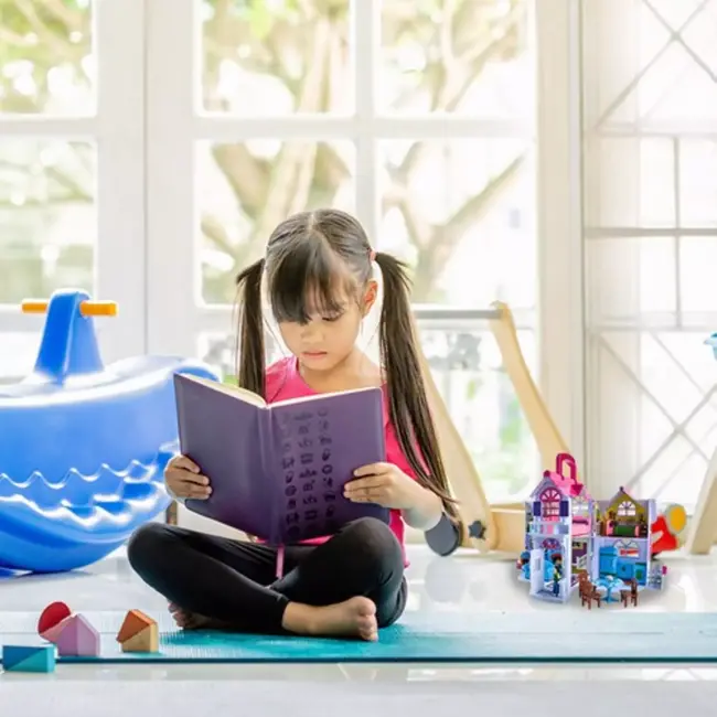 Kruzzel Opvouwbare Poppenhuis: Compact en Vol Speelplezier