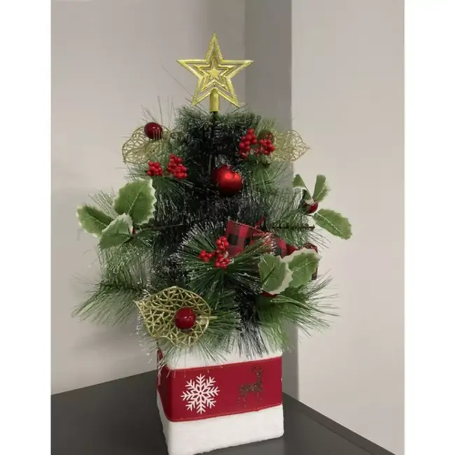 Ruhhy Kunstkerstboom 45cm: Stijlvolle Mini Kerstboom voor Elk Interieur