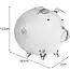 Ruhhy Transparant glazen spaarvarken - Decoratief - Educatief - 12.5x18.5x12 cm