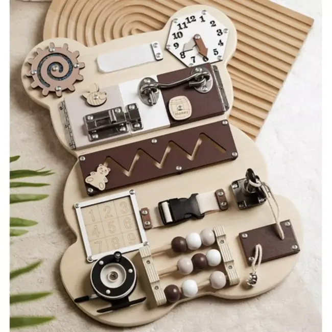 Kruzzel Beer Manipulatiebord 14-in-1: Educatief en Interactief Speelgoed