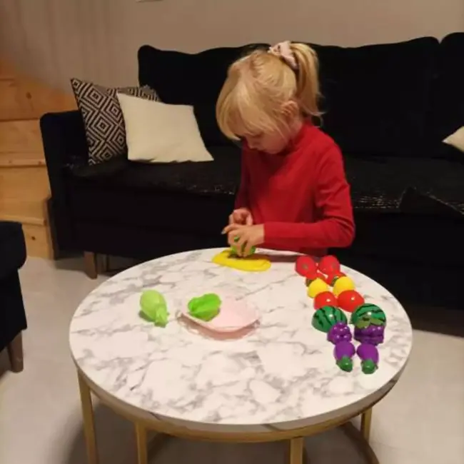Kruzzel Fruit- en Groentesnijset in Mandje - Bevordert Creatief en Educatief Spel
