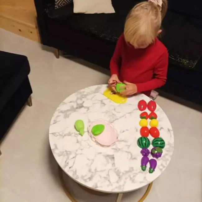 Kruzzel Fruit- en Groentesnijset in Mandje - Bevordert Creatief en Educatief Spel