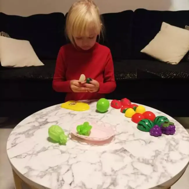 Kruzzel Fruit- en Groentesnijset in Mandje - Bevordert Creatief en Educatief Spel