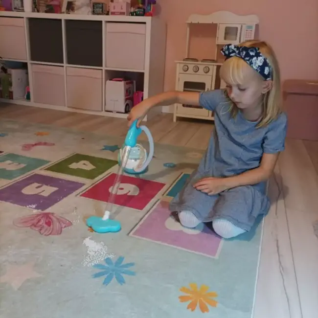 Kruzzel Kinderstofzuiger - Blauw: Maak Schoonmaken Leuk en Educatief!