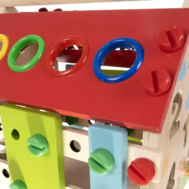 Kruzzel Educatief Houten Huisje: Bouwen, Leren & Spelen!