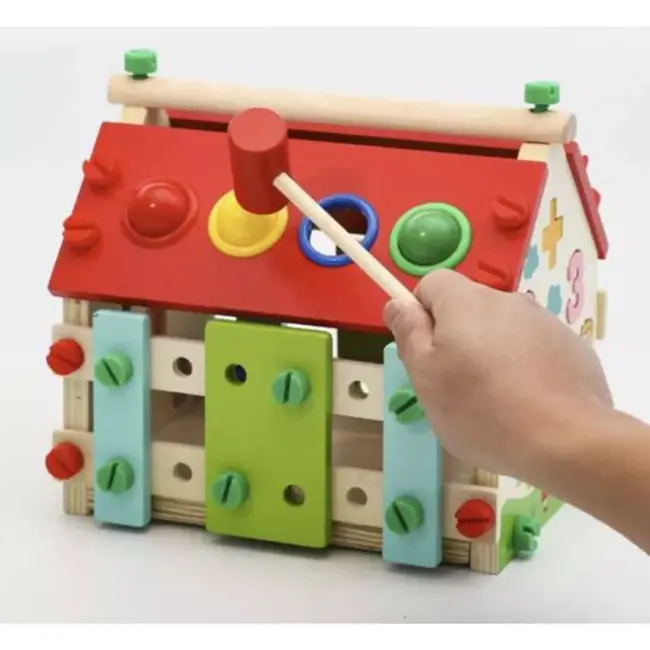 Kruzzel Educatief Houten Huisje: Bouwen, Leren & Spelen!