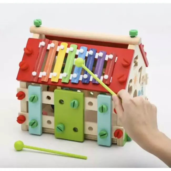 Kruzzel Educatief Houten Huisje: Bouwen, Leren & Spelen!