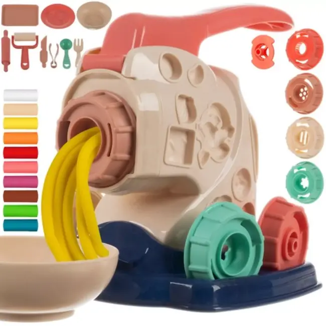 Kruzzel Grote Pasta Extruder Boetseerklei Set - Stimuleer Creativiteit bij Kinderen