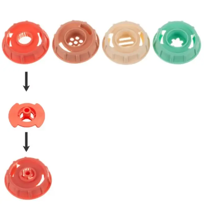 Kruzzel Grote Pasta Extruder Boetseerklei Set - Stimuleer Creativiteit bij Kinderen