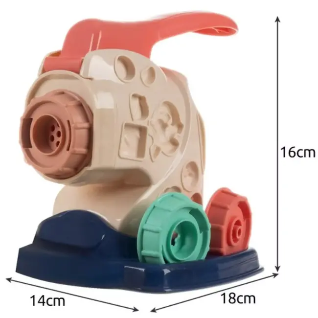 Kruzzel Grote Pasta Extruder Boetseerklei Set - Stimuleer Creativiteit bij Kinderen