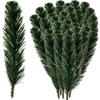 Ruhhy Kunstmatige Sparrentakken 21cm - Set van 40 voor Natuurlijke Decoraties
