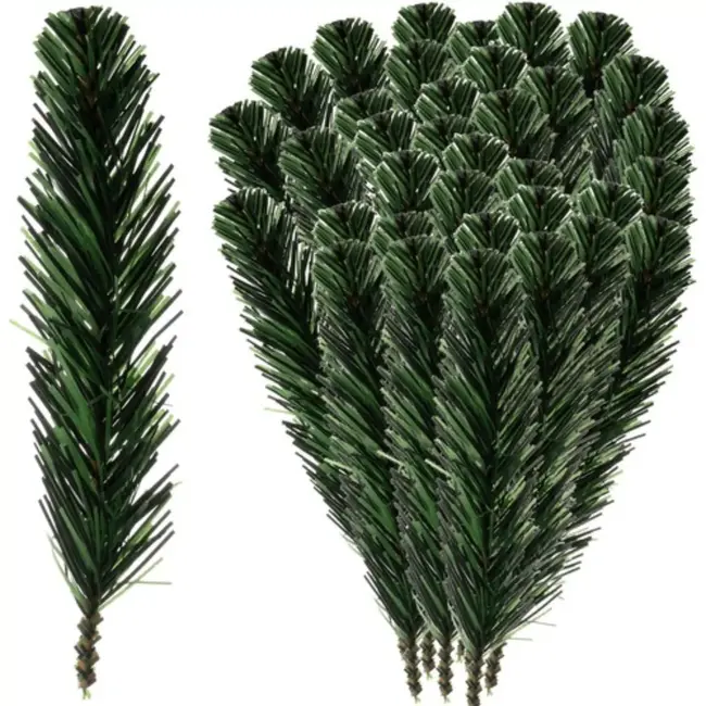 Ruhhy Kunstmatige Sparrentakken 21cm - Set van 40 voor Natuurlijke Decoraties