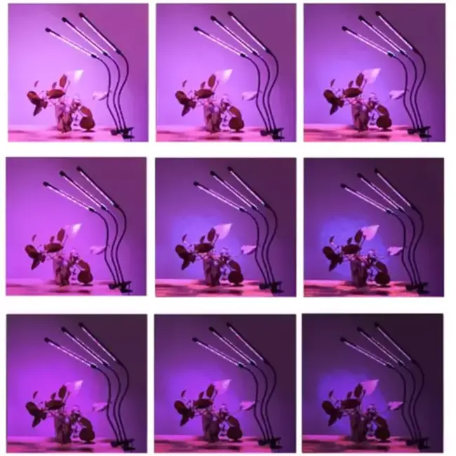 Gardlov LED Kweeklamp Set - 3 Stuks met Rood en Blauw Licht voor Plantengroei