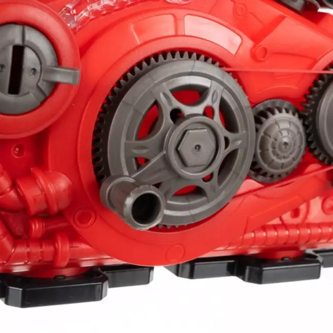 Kruzzel Speelgoedmotor - Educatief Mechanisch Speelgoed - Realistische Geluiden - LED-verlichting