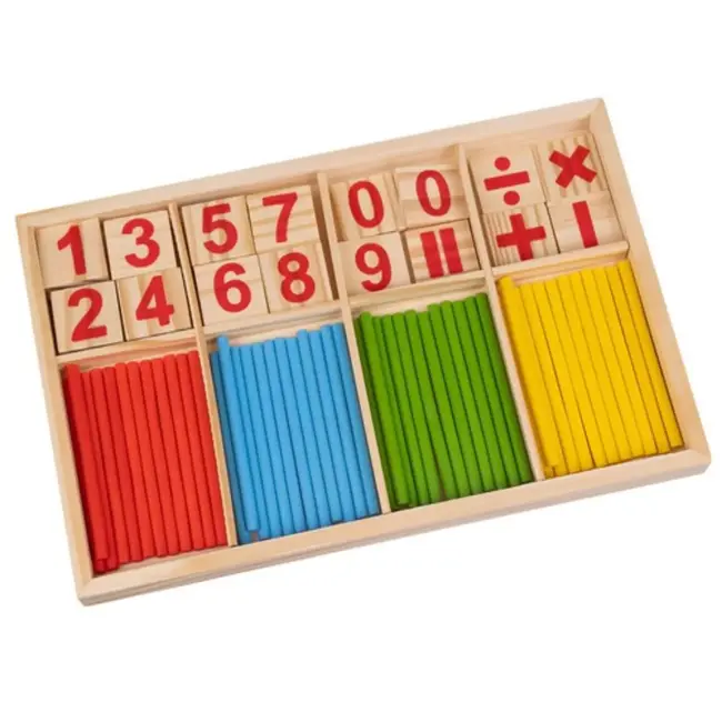 Kruzzel Houten Telstokjes: Spelenderwijs Leren Rekenen