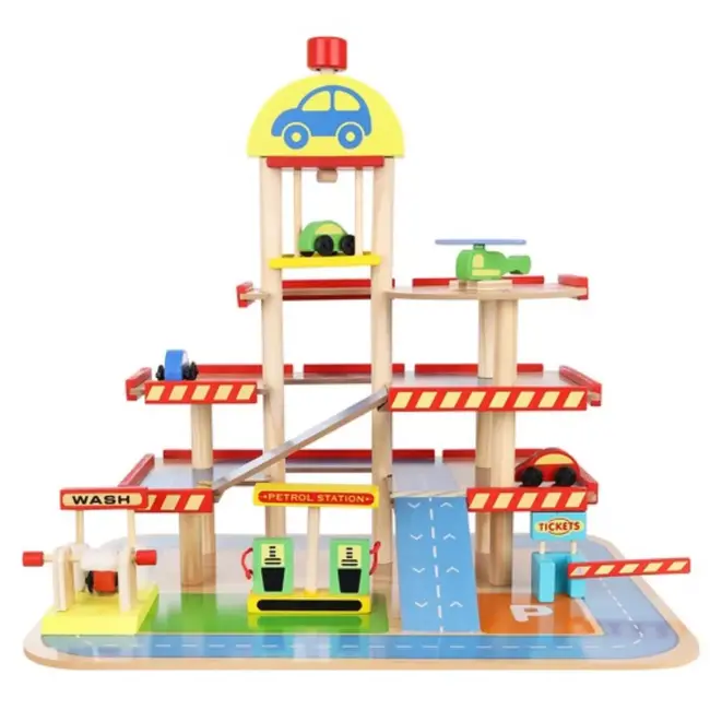 Kruzzel Houten Parkeergarage: Realistisch Speelplezier