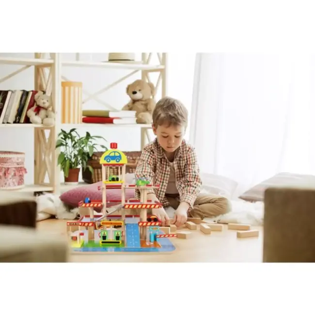 Kruzzel Houten Parkeergarage: Realistisch Speelplezier