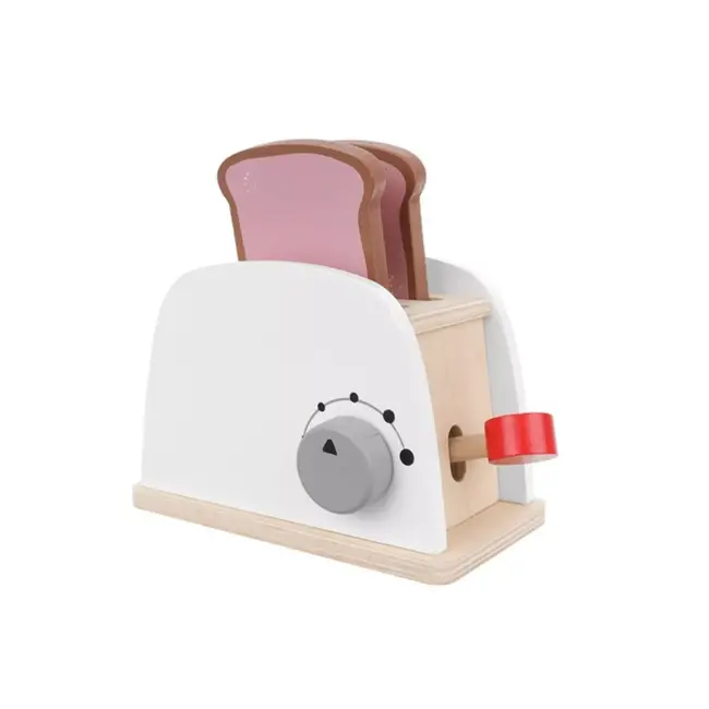 Kruzzel Houten Speelgoed Broodrooster 22435 - Stimuleert Creativiteit en Rollenspel