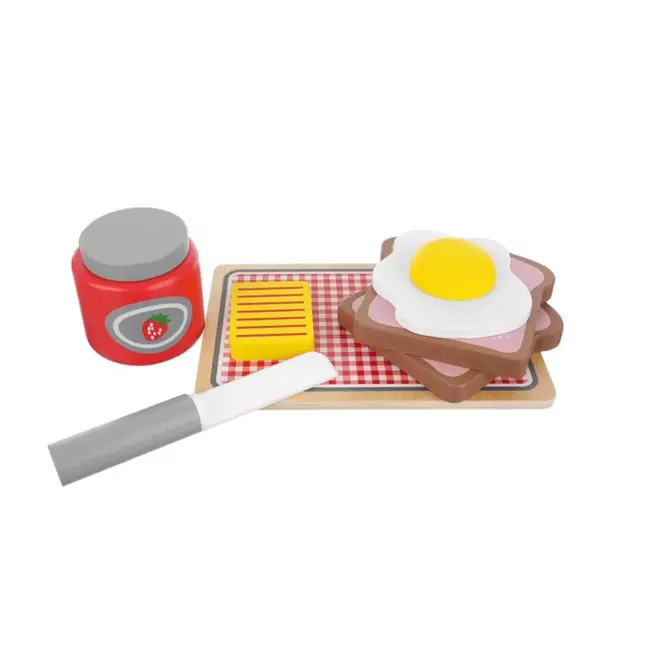 Kruzzel Houten Speelgoed Broodrooster 22435 - Stimuleert Creativiteit en Rollenspel