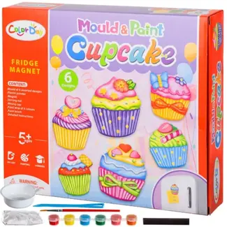 Kruzzel Magneten DIY - Cupcake Set - Stimuleer Creativiteit en Plezier