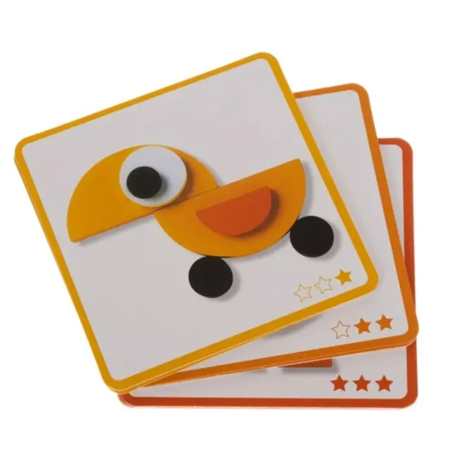 Kruzzel Houten Puzzel - Geometrische Dierenfiguren - Educatief en Leuk