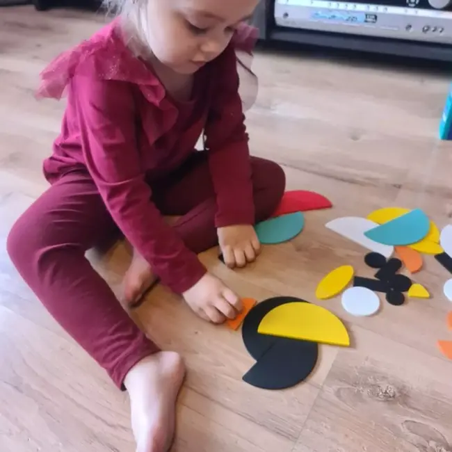 Kruzzel Houten Puzzel - Geometrische Dierenfiguren - Educatief en Leuk