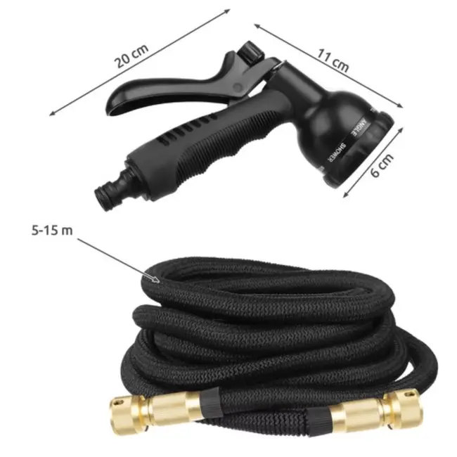 Gardlov Uitrekbaar Tuinslang Set: 5-15m met Spuitpistool en Opbergtas