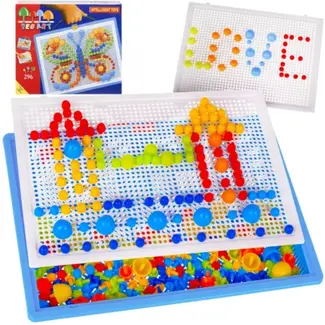 Ruhhy Paddestoel Puzzel: Creatief Leren met 296 Kleurrijke Pinnen
