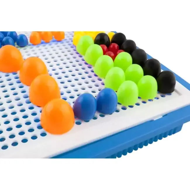 Kruzzel Paddestoel Puzzel: Creatief Leren met 296 Kleurrijke Pinnen