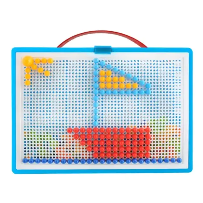 Kruzzel Paddestoel Puzzel: Creatief Leren met 296 Kleurrijke Pinnen