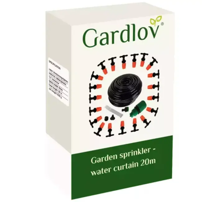 Gardlov Garden Sprinkler: 20m Water Curtain voor Verkoeling in de Tuin