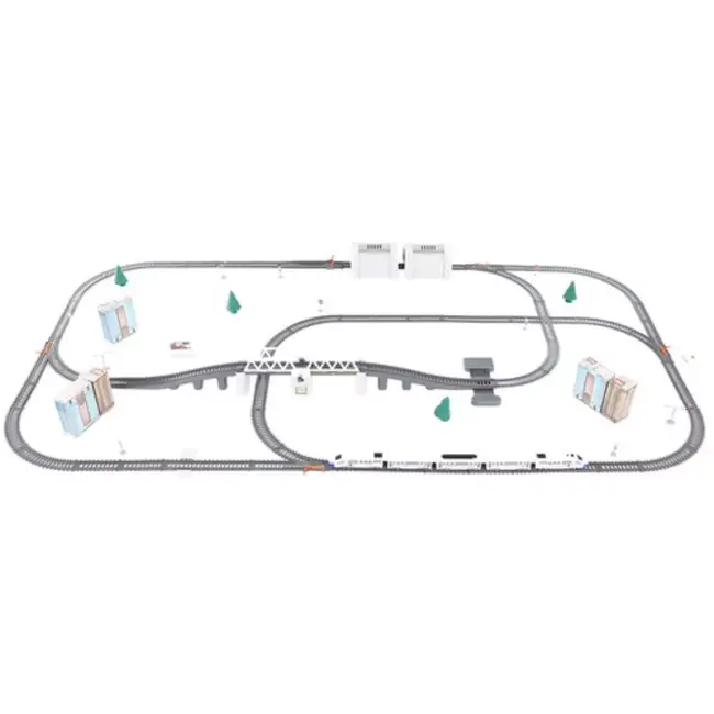 Kruzzel Elektrische Treinset 9m - Eindeloos Constructieplezier voor Kinderen