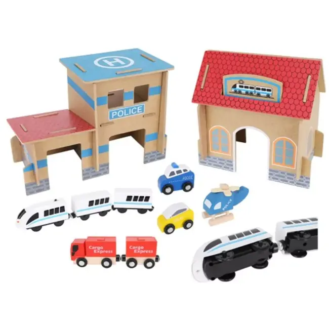 Kruzzel Houten Treinset: Bouw je Eigen Spoorweg voor Uren Speelplezier