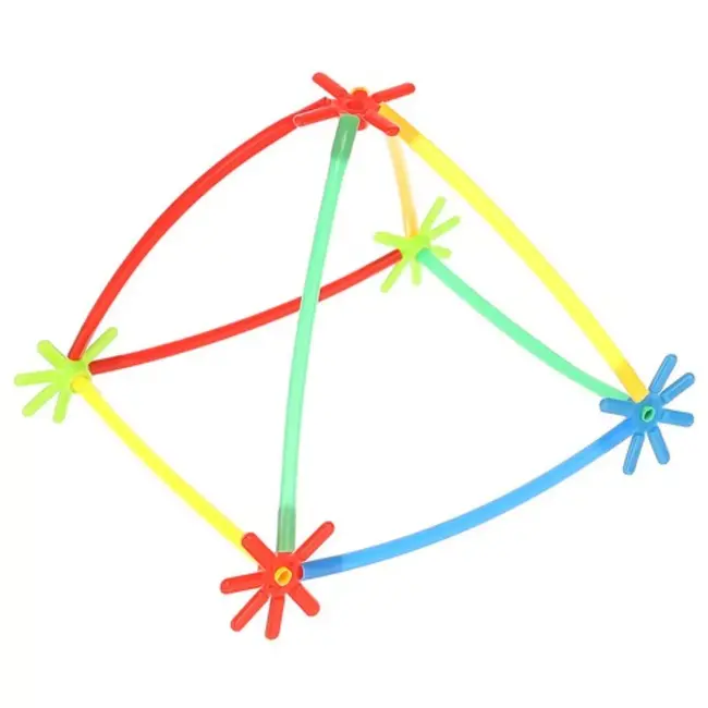 Ruhhy Blokken Rietjes Set - 238 Creatieve Onderdelen voor Kinderen