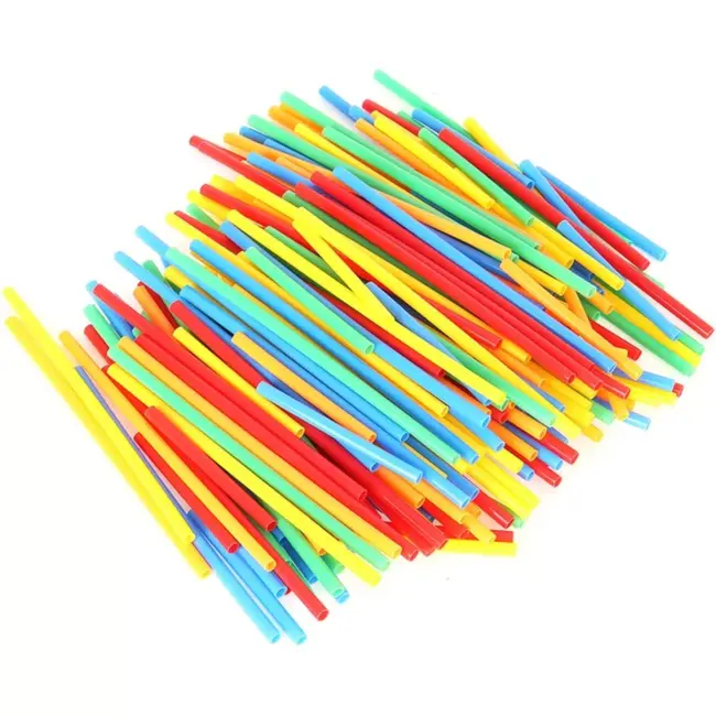 Kruzzel Blokken Rietjes Set - 408 Onderdelen voor Eindeloos Bouwplezier